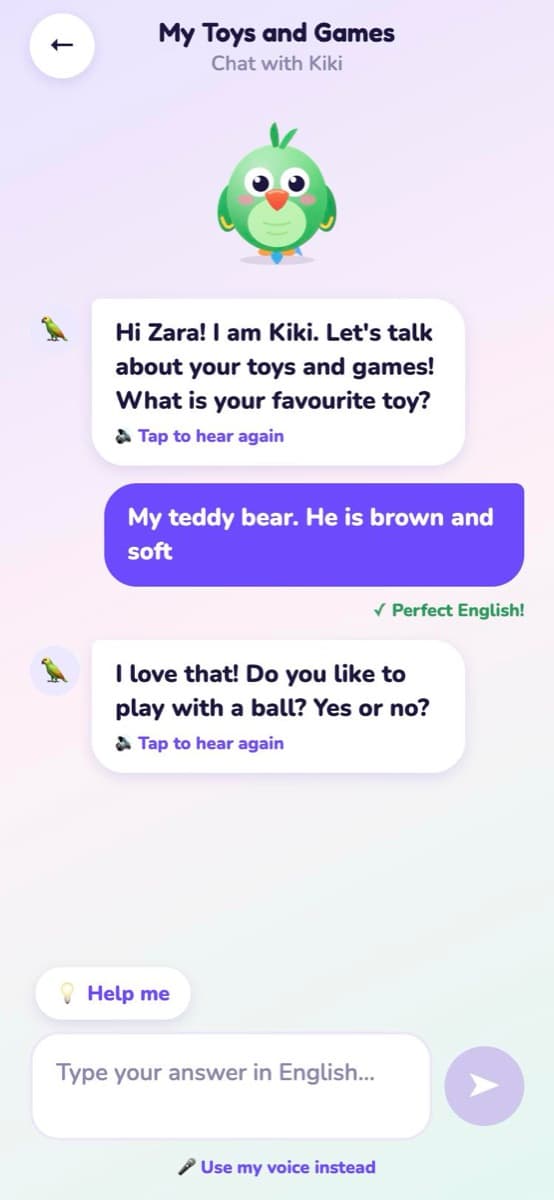 Chatting with Kiki